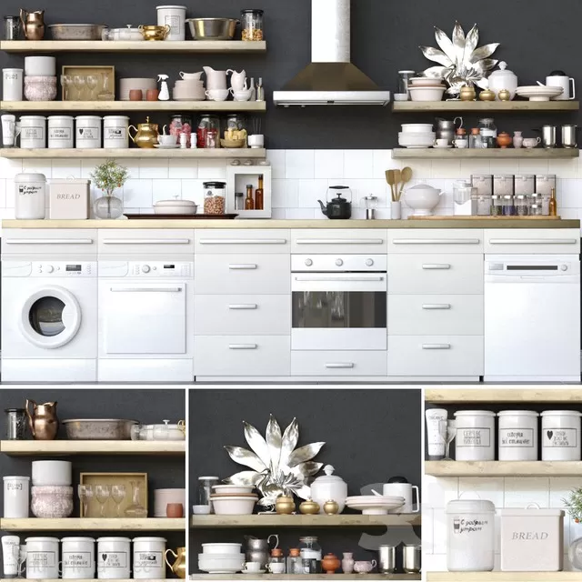 3DSKYFREE – KITCHEN 3DS MAX MODELS