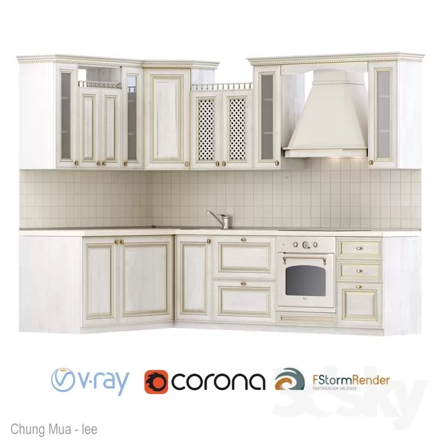 3DSKYFREE – KITCHEN 3DS MAX MODELS