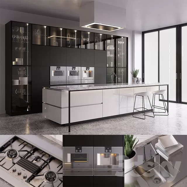 3DSKYFREE – KITCHEN 3DS MAX MODELS