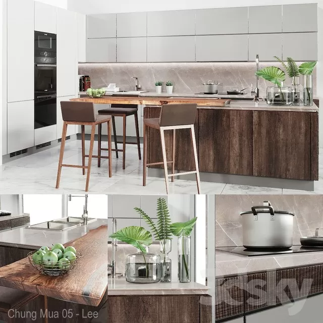 3DSKYFREE – KITCHEN 3DS MAX MODELS