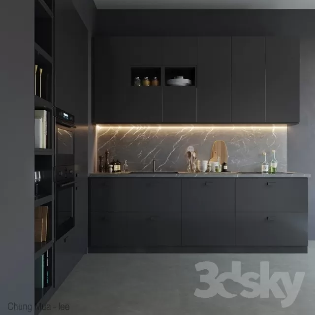 3DSKYFREE – KITCHEN 3DS MAX MODELS