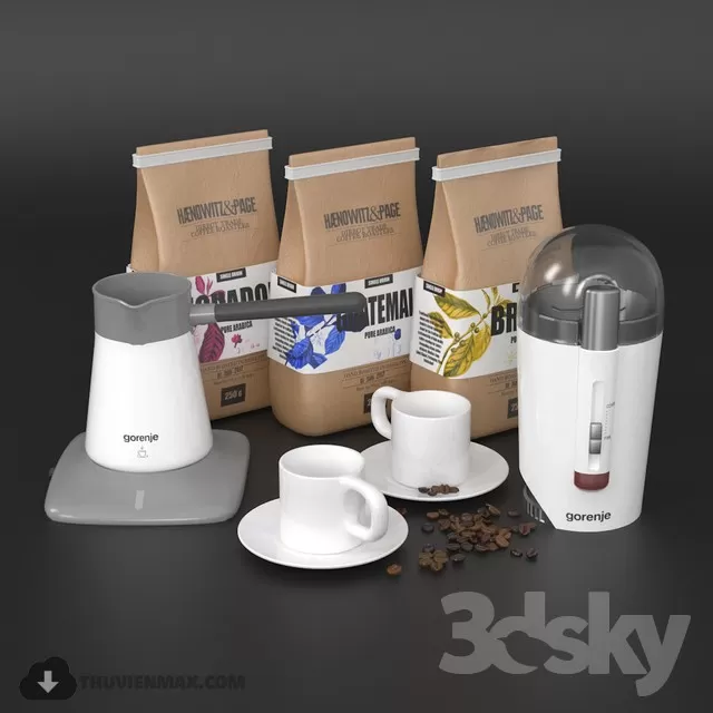 3DSKYFREE – KITCHEN - ACCESSORIES 3DS MAX MODELS