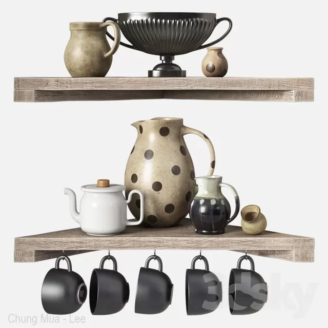 3DSKYFREE – KITCHEN - ACCESSORIES 3DS MAX MODELS