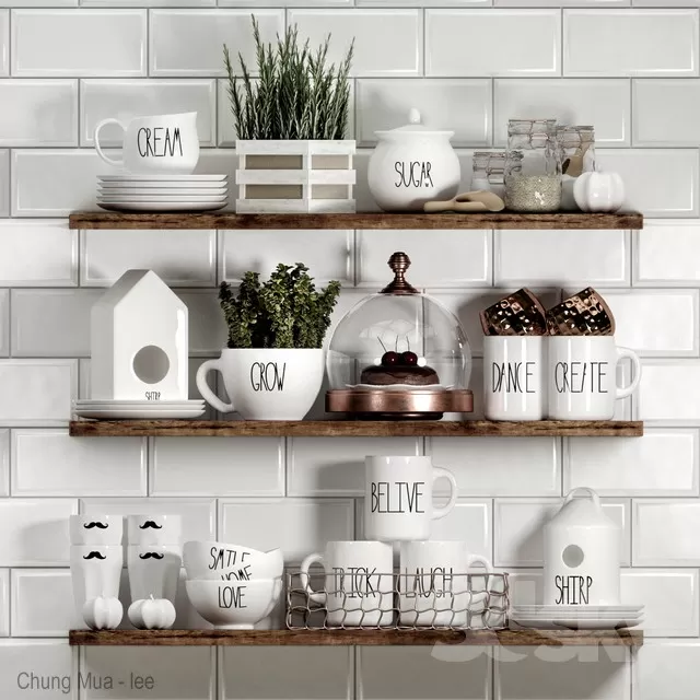 3DSKYFREE – KITCHEN - ACCESSORIES 3DS MAX MODELS