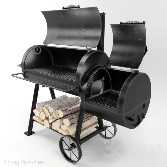 3DSKYFREE – KITCHEN - BBQ 3DS MAX MODELS