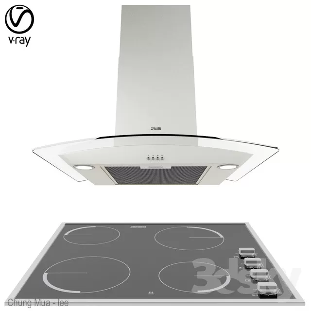 3DSKYFREE – KITCHEN - COOKER 3DS MAX MODELS