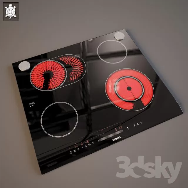 3DSKYFREE – KITCHEN - COOKER 3DS MAX MODELS