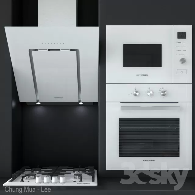 3DSKYFREE – KITCHEN - COOKER HOOD 3DS MAX MODELS