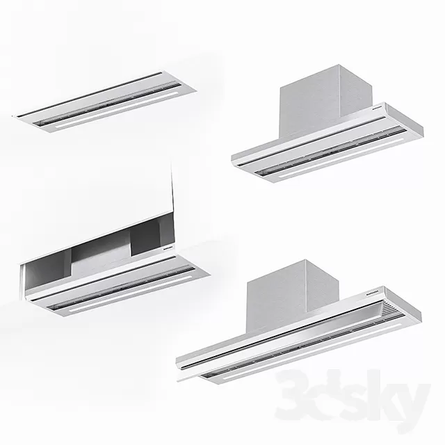 3DSKYFREE – KITCHEN - COOKER HOOD 3DS MAX MODELS