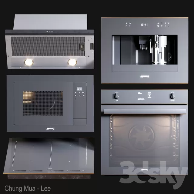 3DSKYFREE – KITCHEN - COOKER HOOD 3DS MAX MODELS