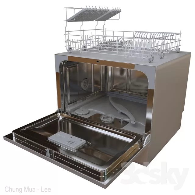 3DSKYFREE – KITCHEN - DISH WASHER 3DS MAX MODELS