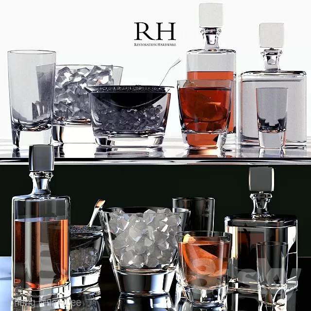 3DSKYFREE – KITCHEN - DRINK 3DS MAX MODELS