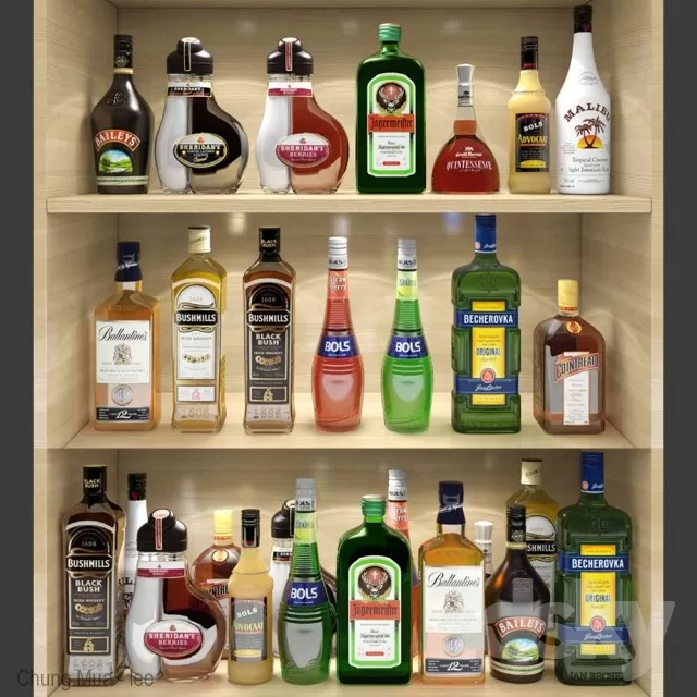 3DSKYFREE – KITCHEN - DRINK 3DS MAX MODELS