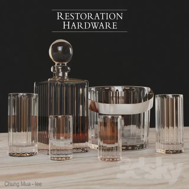 3DSKYFREE – KITCHEN - DRINK 3DS MAX MODELS