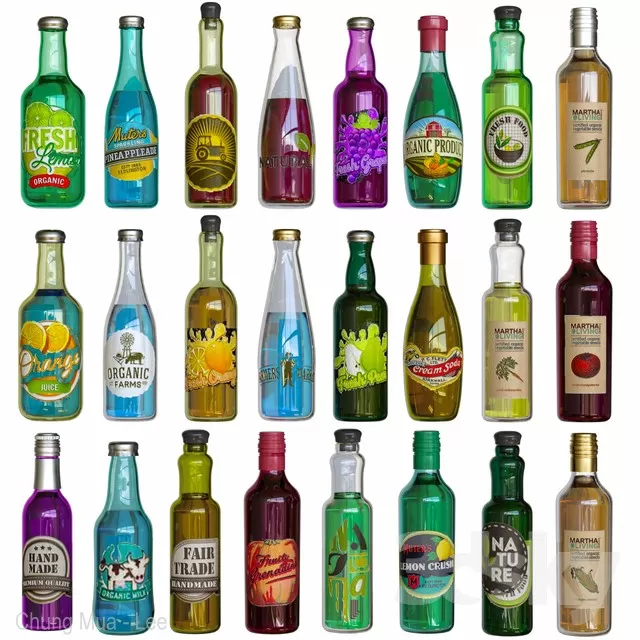 3DSKYFREE – KITCHEN - DRINK 3DS MAX MODELS