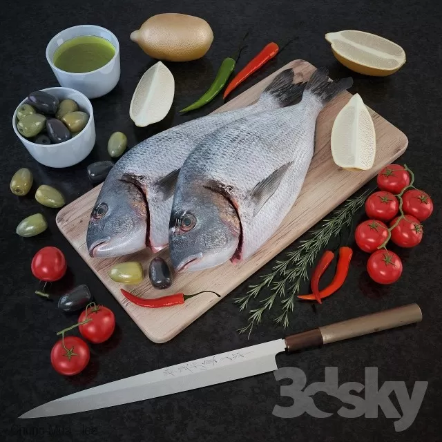 KITCHEN - FOOD 3D MODELS