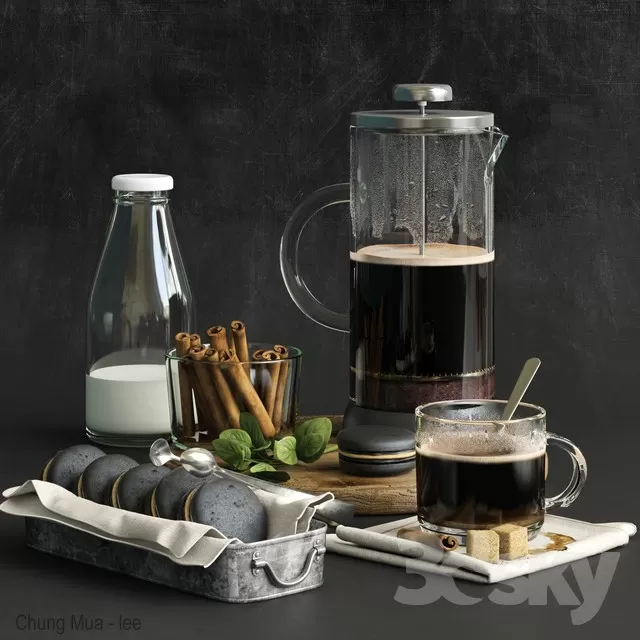 3DSKYFREE – KITCHEN - FOOD 3DS MAX MODELS