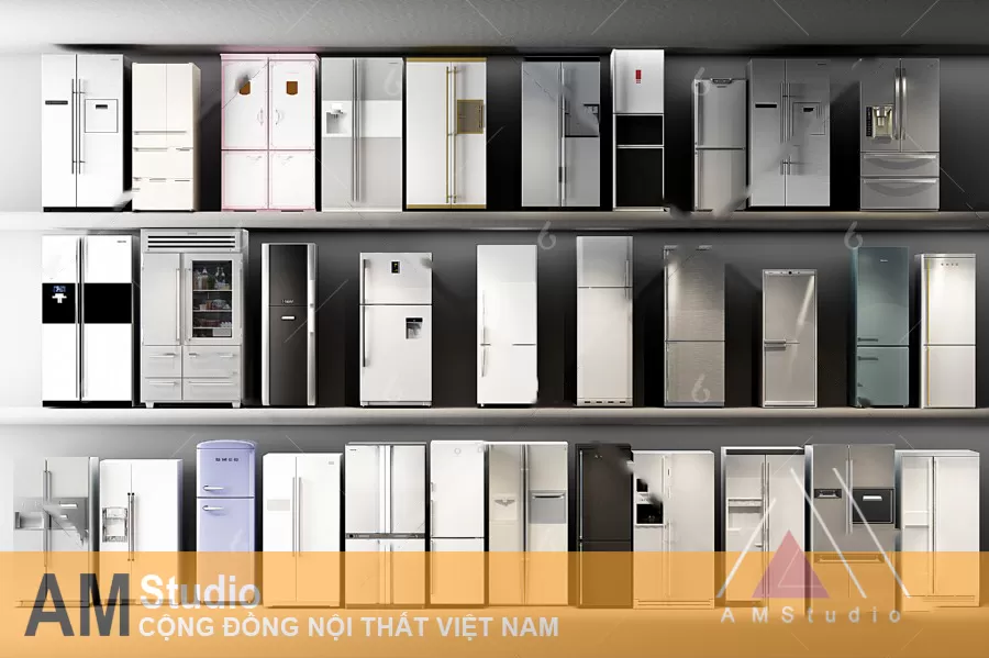 3DSKYFREE – KITCHEN - FRIDGE 3DS MAX MODELS