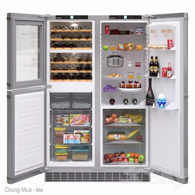 3DSKYFREE – KITCHEN - FRIDGE 3DS MAX MODELS