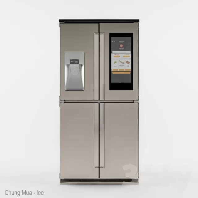 3DSKYFREE – KITCHEN - FRIDGE 3DS MAX MODELS