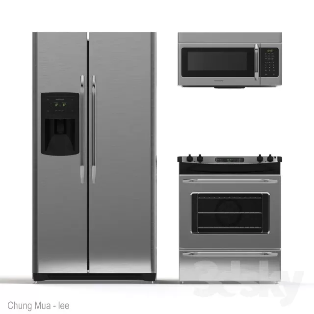 3DSKYFREE – KITCHEN - FRIDGE 3DS MAX MODELS
