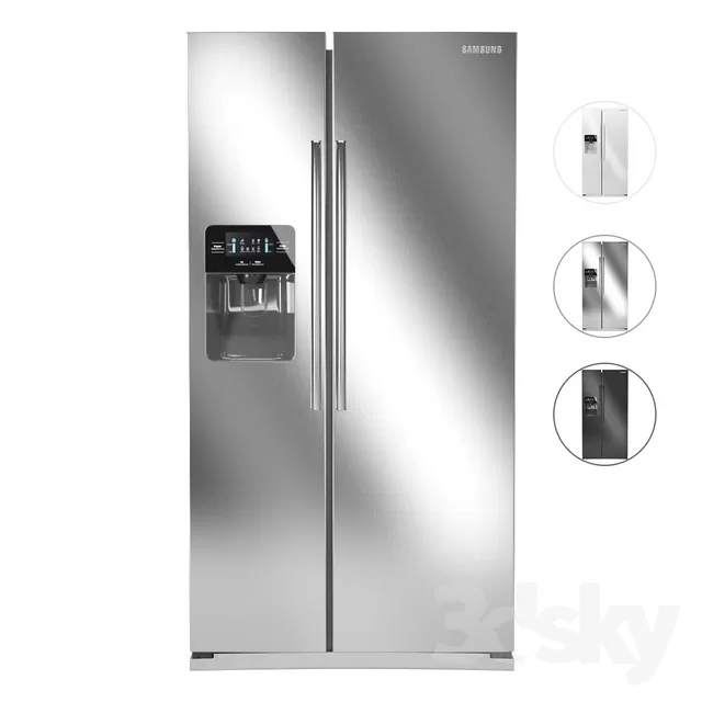 3DSKYFREE – KITCHEN - FRIDGE 3DS MAX MODELS
