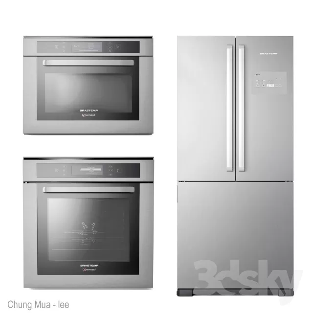 3DSKYFREE – KITCHEN - MICROWAVE 3DS MAX MODELS