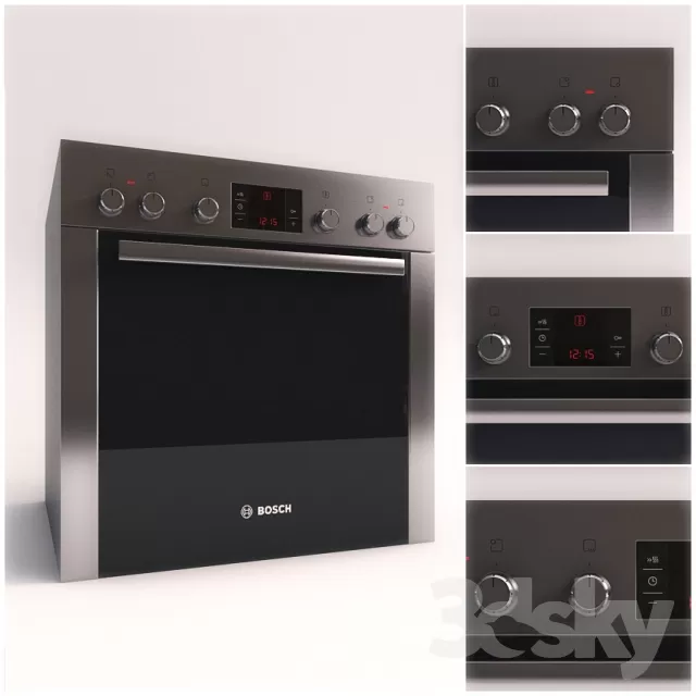 3DSKYFREE – KITCHEN - OVEN 3DS MAX MODELS