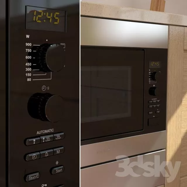 3DSKYFREE – KITCHEN - OVEN 3DS MAX MODELS