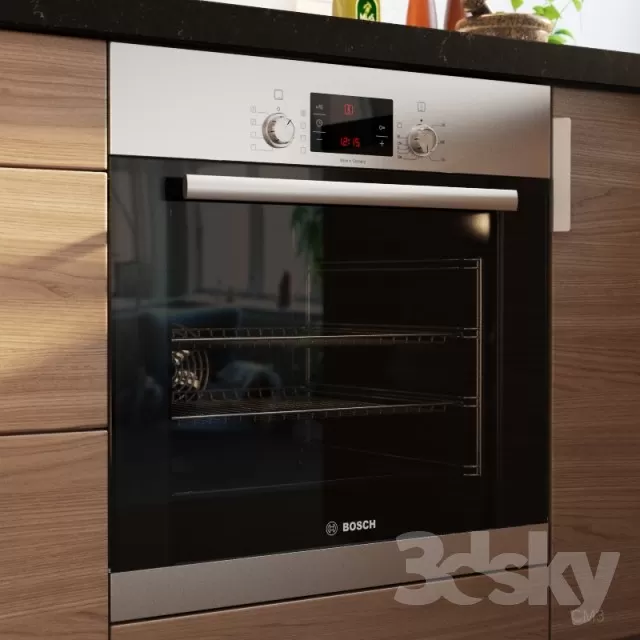 3DSKYFREE – KITCHEN - OVEN 3DS MAX MODELS
