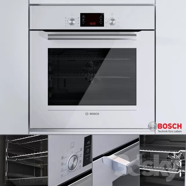 3DSKYFREE – KITCHEN - OVEN 3DS MAX MODELS