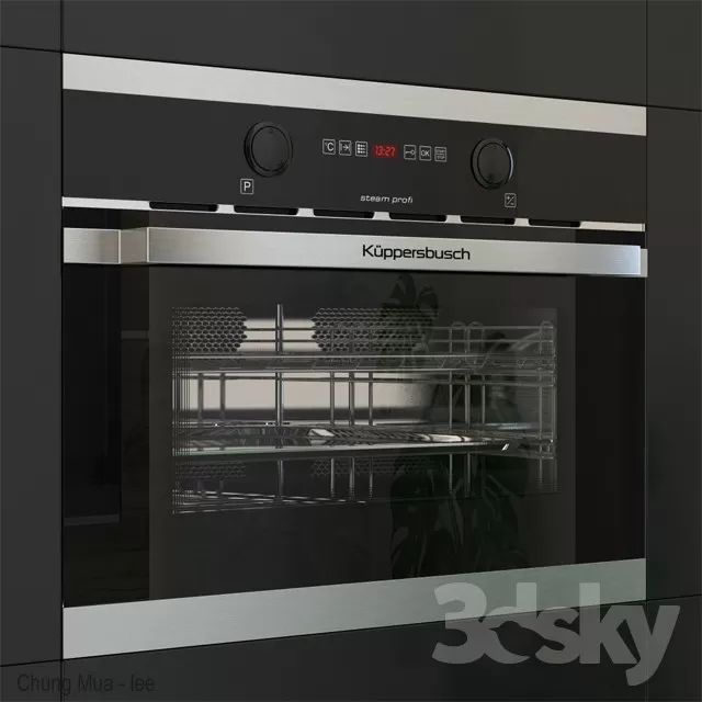 3DSKYFREE – KITCHEN - OVEN 3DS MAX MODELS