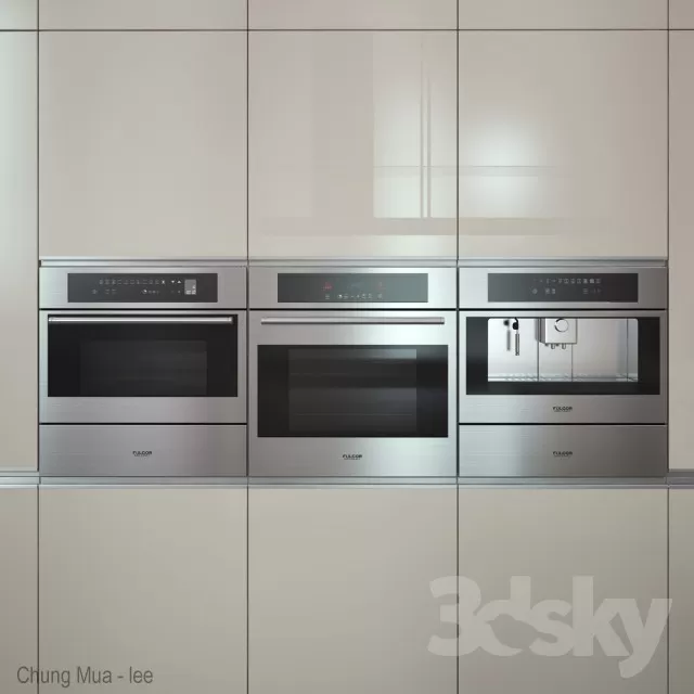 3DSKYFREE – KITCHEN - OVEN 3DS MAX MODELS