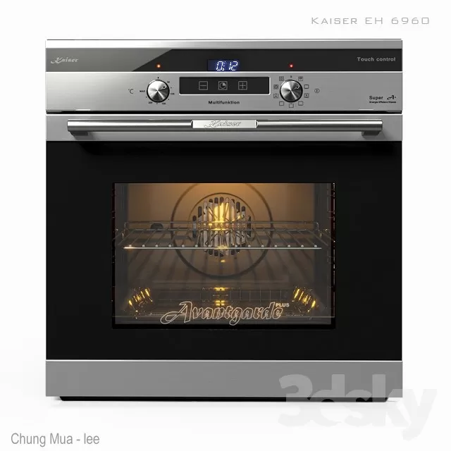 3DSKYFREE – KITCHEN - OVEN 3DS MAX MODELS