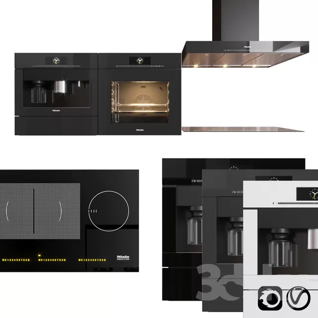 3DSKYFREE – KITCHEN - OVEN 3DS MAX MODELS