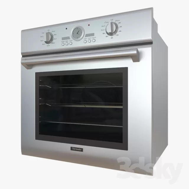 3DSKYFREE – KITCHEN - OVEN 3DS MAX MODELS
