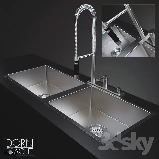 3DSKYFREE – KITCHEN - SINK 3DS MAX MODELS