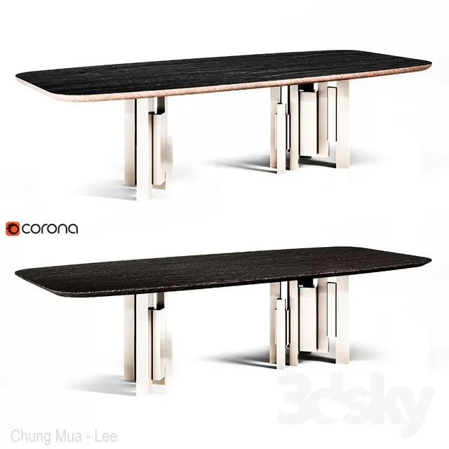 3DSKYFREE – KITCHEN - TABLE SET 3DS MAX MODELS