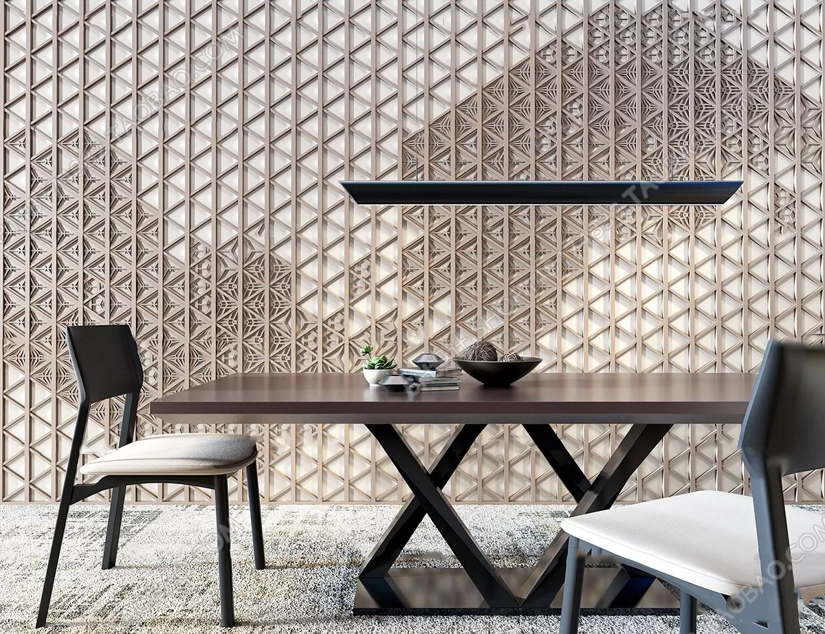 3DSKYFREE – KITCHEN - TABLE SET 3DS MAX MODELS