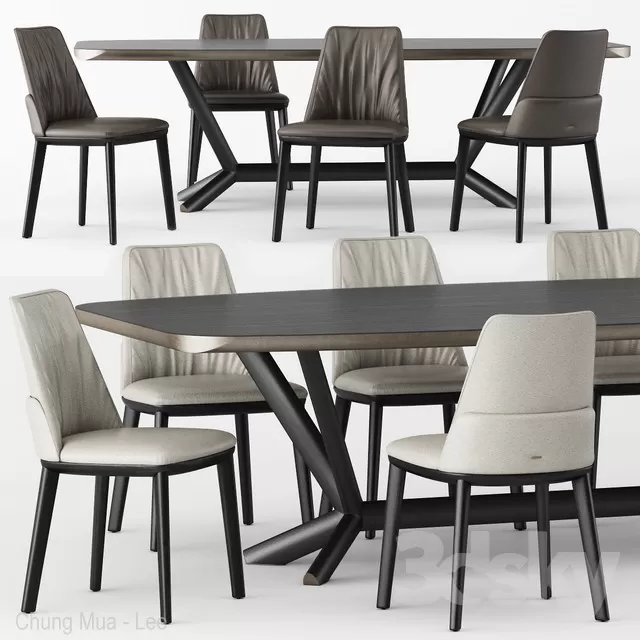 3DSKYFREE – KITCHEN - TABLE SET 3DS MAX MODELS