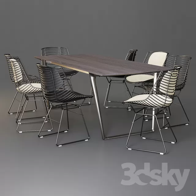 DECOR HELPER – KITCHEN – TABLE SET 3D MODELS – 126
