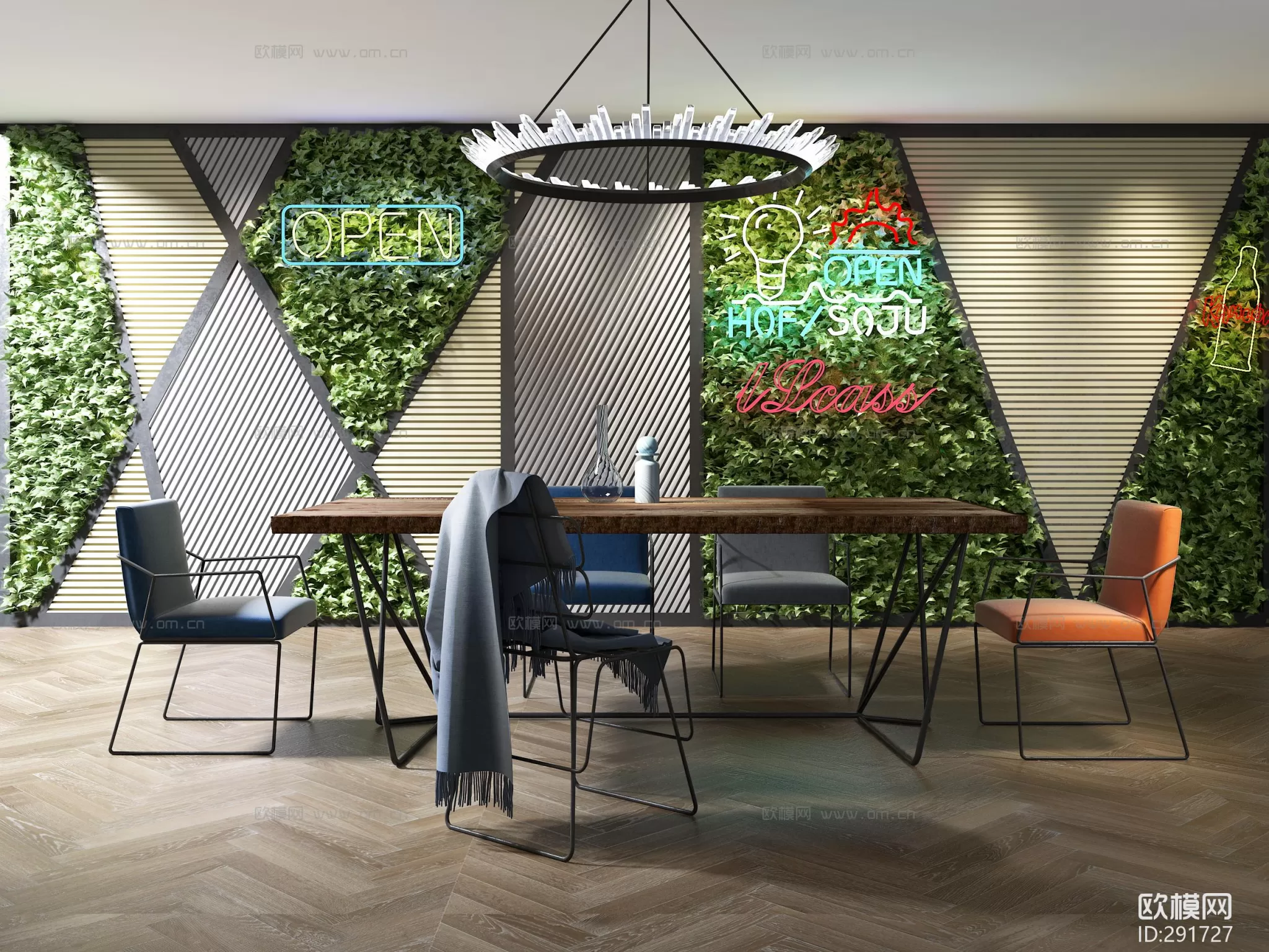 3DSKYFREE – KITCHEN - TABLE SET 3DS MAX MODELS