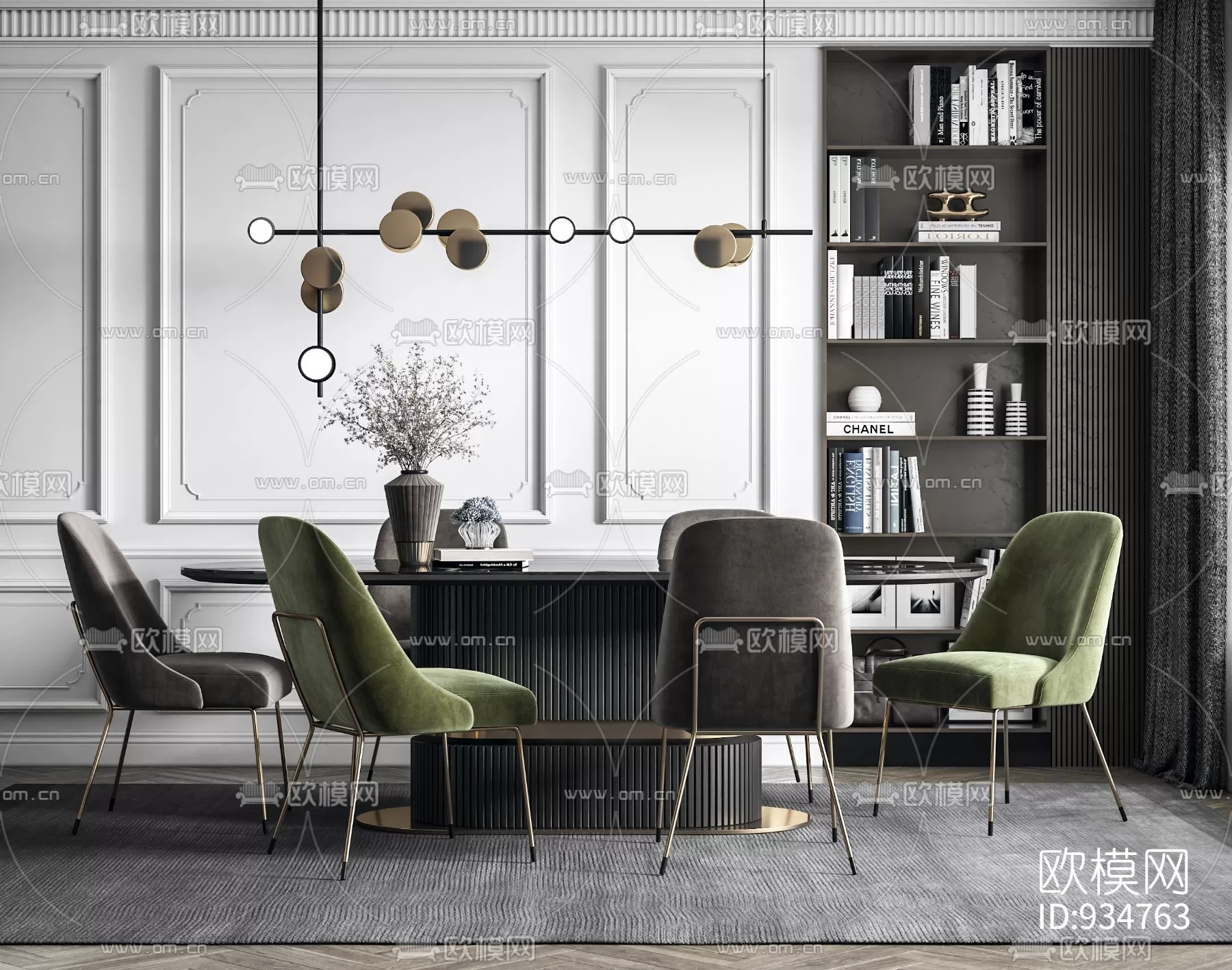 3DSKYFREE – KITCHEN - TABLE SET 3DS MAX MODELS