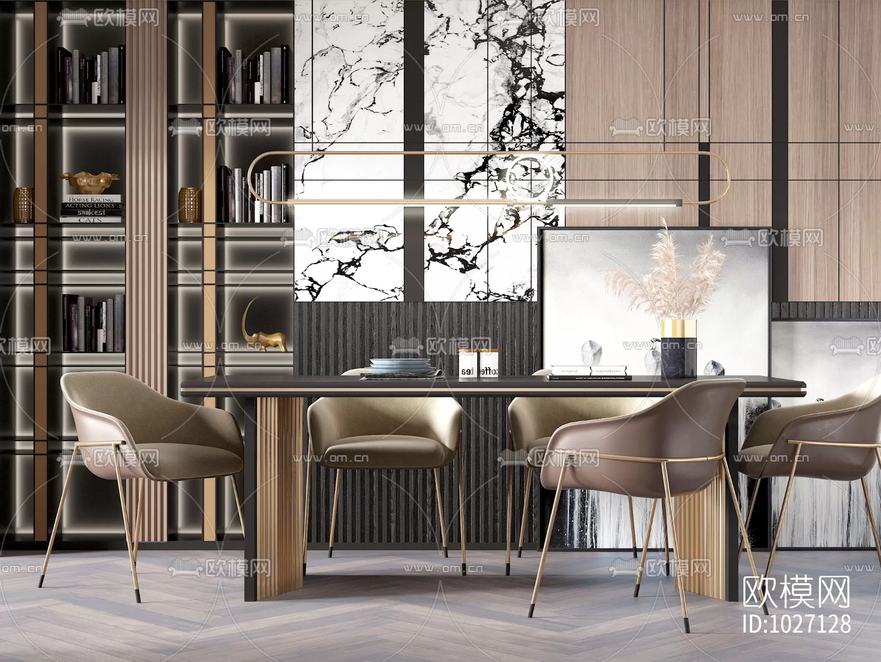 3DSKYFREE – KITCHEN - TABLE SET 3DS MAX MODELS