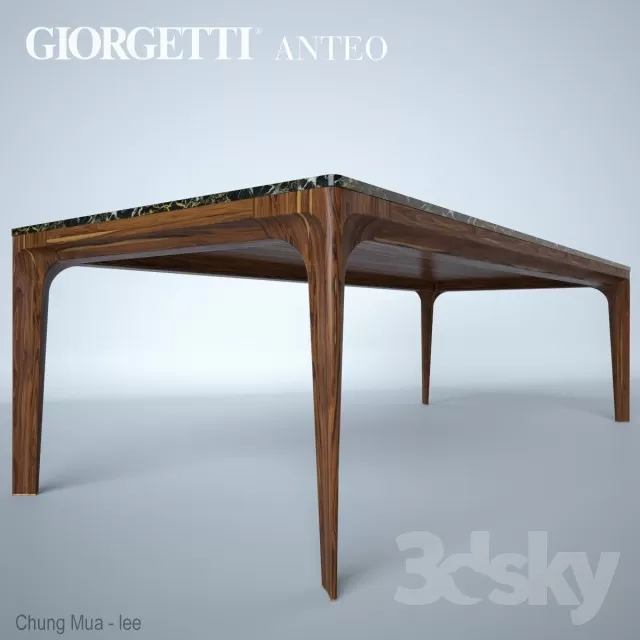 3DSKYFREE – KITCHEN - TABLE SET 3DS MAX MODELS