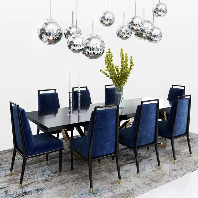 DECOR HELPER – KITCHEN – TABLE SET 3D MODELS – 260