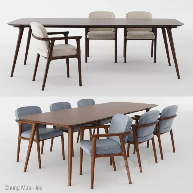 KITCHEN - TABLE SET 3D MODELS