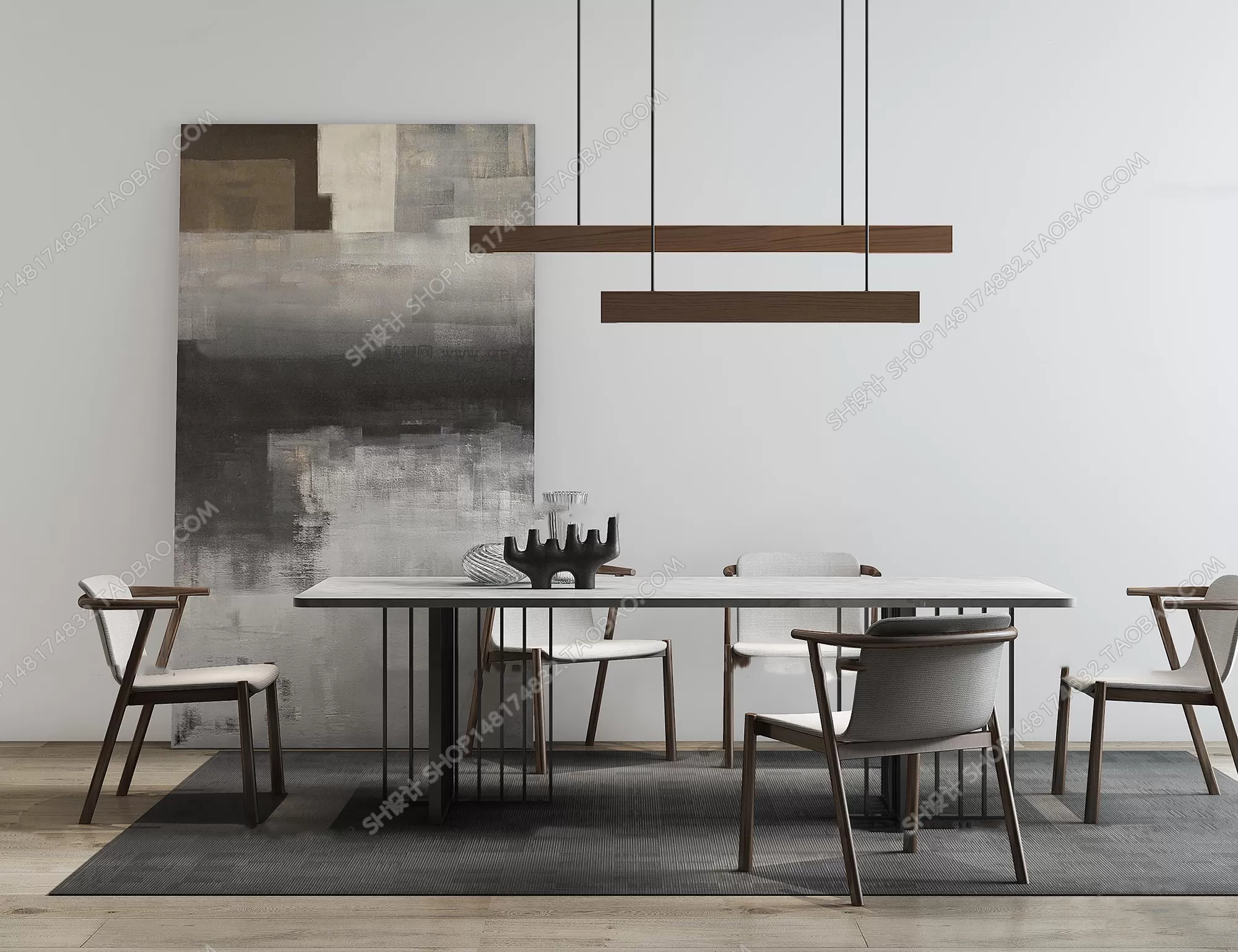 3DSKYFREE – KITCHEN - TABLE SET 3DS MAX MODELS