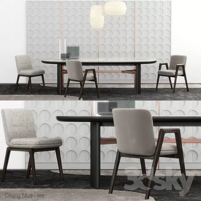 KITCHEN - TABLE SET 3D MODELS
