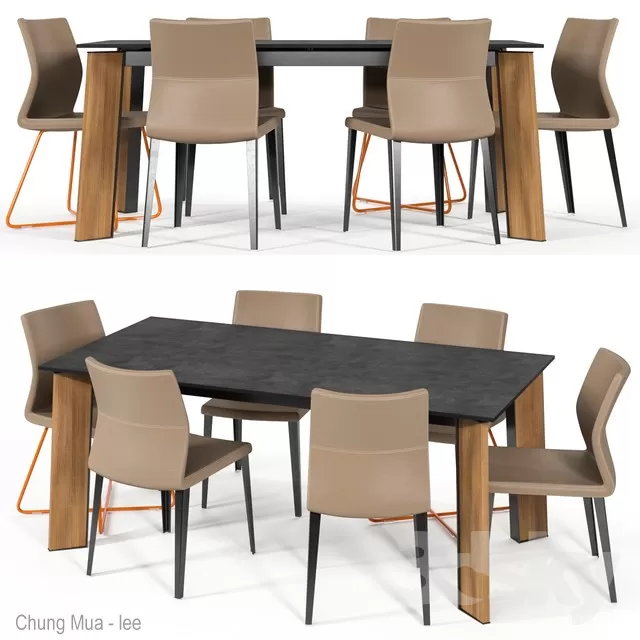 KITCHEN - TABLE SET 3D MODELS